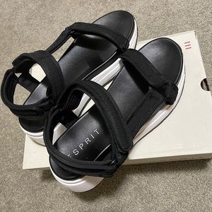 Used once Esprit sandals in box